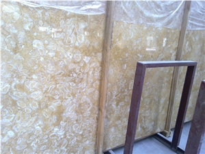Golden Rose Marble Slabs, Tunisia Yellow Marble