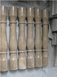 Light Emperador Marble Balustrade