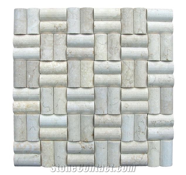 Limestone Mosaic, Mosaic Grey Limestone