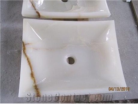 White Onyx Basins,sinks