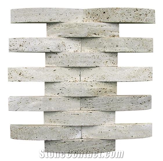 Travertine Mosaic, Mosaic White Travertine