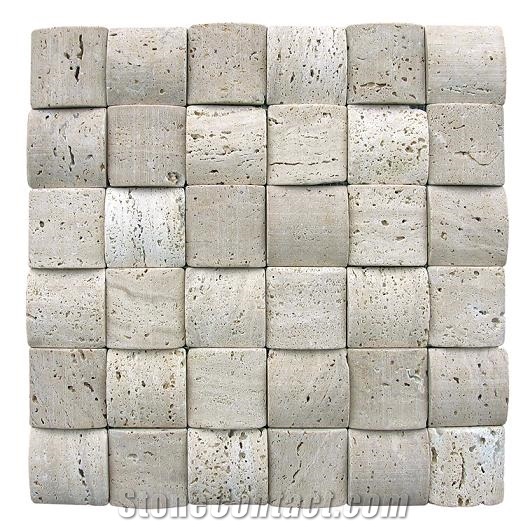 Travertine Mosaic, Mosaic Grey Travertine