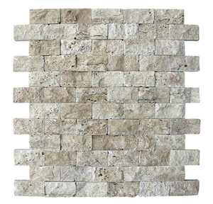 Travertine Mosaic, Mosaic Grey Travertine
