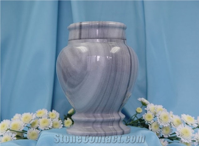 Urn-006, Grey Marble Urn