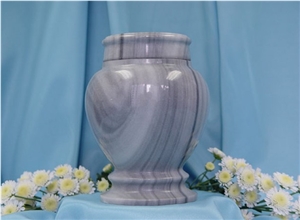 Urn-006, Grey Marble Urn Urn-006, Grey Marble Urn