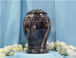 Urn-010, Brown Marble Urn