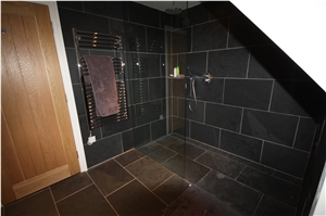 Black Slate Cladding, Preta Ardosia Black Slate Tiles