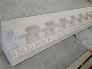 Cornices with Semi Rijo Do Codacal, Beige Limestone Molding, Border