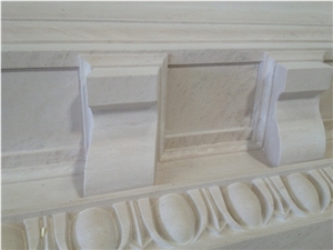 Cornices with Semi Rijo Do Codacal, Beige Limestone Molding, Border