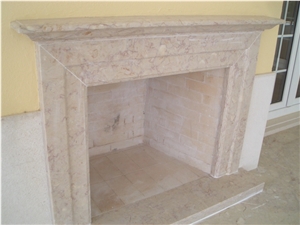 Fireplace, Lioz Abancado Pink Marble