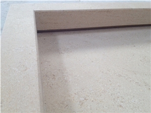 Moca Creme Sink, Beige Limestone