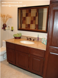 G682 Granite Hotel Vanity Tops, Yellow Granite Vanity Tops