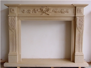 Yellow Sandstone Fireplace