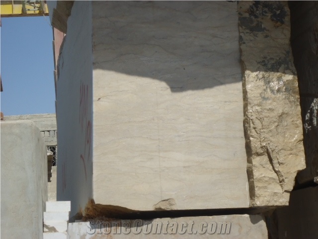 Light Fancy Blocks, Botticino Fancy Marble Block