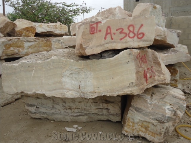 Pakistan White Onyx Blocks