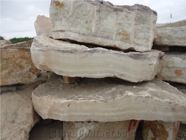 Pakistan White Onyx Blocks