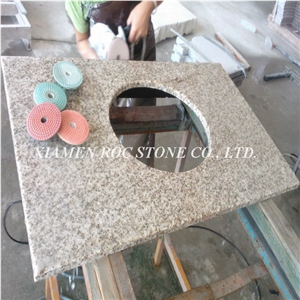Navaja White Granite Vanity Tops, Granite Custom Vanity Tops with Wooden Cabinet, China White Granite Bathroom Tops with Ceramic Basins,Custom Vanity Tops, Qaurtz Stone Bathroom Top, Engineered Stone