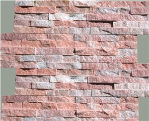 Pink Culture Stone, Basalt Pink Slate Cultured Stone