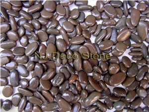 Brown Pebble Stone Decorative Pebbles, Brown Granite Pebble Stone