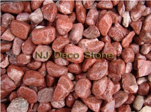Red Garden Stone, Red Granite Pebble, Gravel