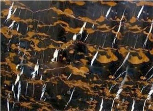 Black and Gold Marble Slabs & Tiles, Pakistan Black Marble