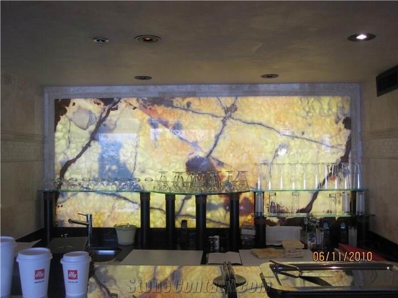 Back Lighting Colorful Onyx Backlit Panel