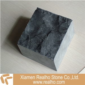 Absolute Black Basalt Natural Split Paver Stone