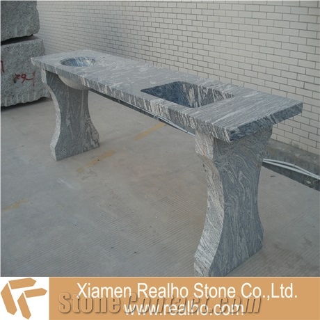 Sea Wave Grey Granite Vanity Top