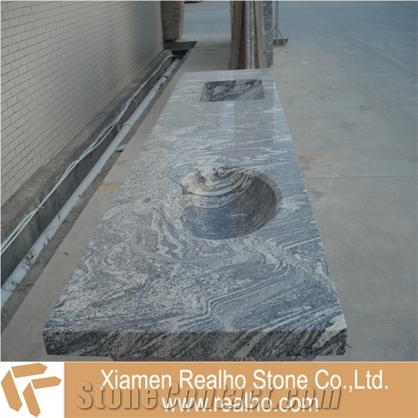 Sea Wave Grey Granite Vanity Top