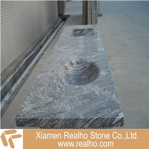 Sea Wave Grey Granite Vanity Top