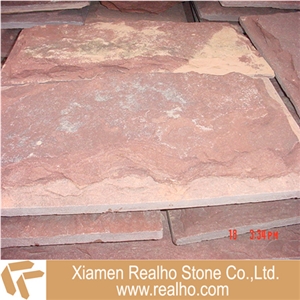 Chinese Natural Red Slate Wall Cladding Tile