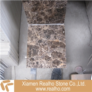 Dark Emperador Brown Marble Porcelain Tile
