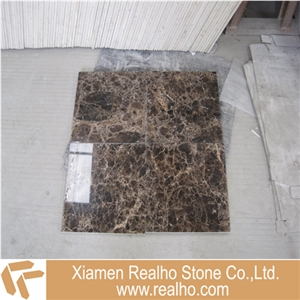 Dark Emperador Brown Marble Porcelain Tile