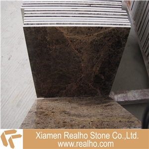 Dark Emperador Brown Marble Porcelain Tile