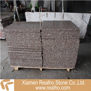 G687 Granite Steps,peach Red Granite Stairs