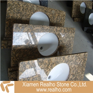 Giallo Fiorito Vanit Top, Bath Tops, Giallo Fiorito Yellow Granite Bath Tops