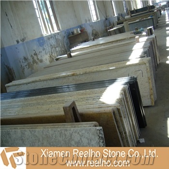 Granite Laminated Countertop, Madura Gold Yellow Granite Countertop