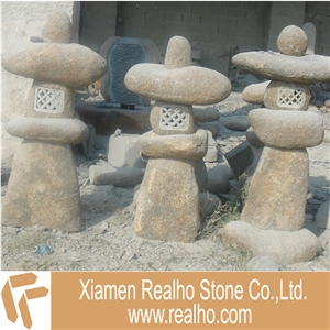 Yellow Granite Stone Lanterns, Mountain Stone/nature Stone Yellow Granite Lanterns