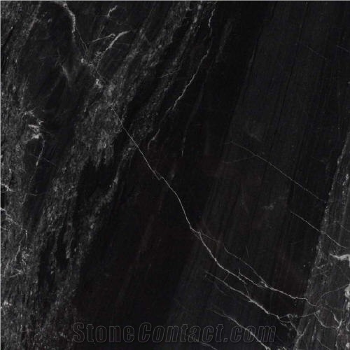 Caressi Nero, Turkey Black Marble Slabs & Tiles