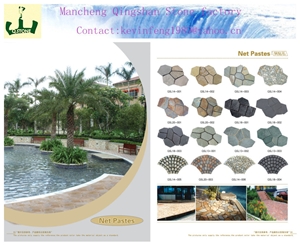 Mesh Back Paver DECORATIVE STONE,flag Mats Sl