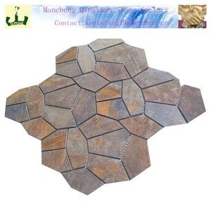 Mesh Back Paver DECORATIVE STONE,flag Mats Sl