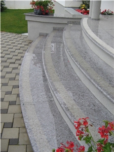 Nepal White, White Granite Stairs,Steps
