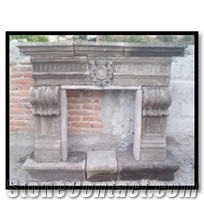 Cafe Alhambra Cantera Fireplace Mantel