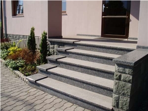 Tisska Zula (Tis Grau ) Granite Steps, Tisska Zula ,Tis Grau Grey Granite