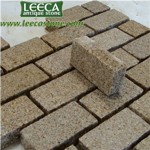 Granite Driveway Stone Brick, Yellow Granite Driveway