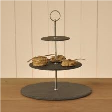 Slate Cake Stand, Black Slate Kitchen Accessories