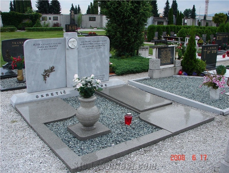 Marble Monument, Bianco Sivec White Marble