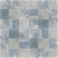 Mosaico Acquarelle Onix Gris, Azur Blue Onyx