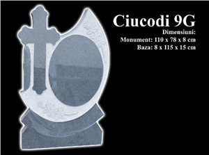 Granite Tombstone, G654 Black Granite