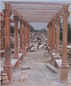 Pink Marble Garden Gazebo